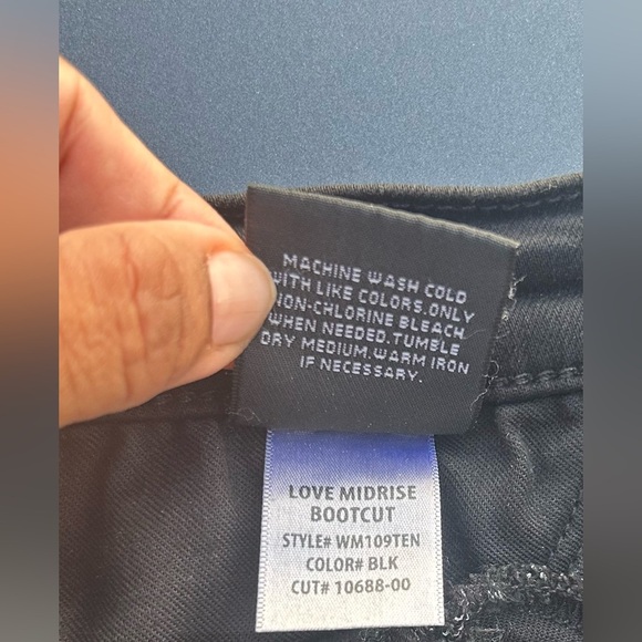 Hudson Women's Signature Bootcut Denim Jeans Dark Wash Black Size 28 - Picture 8 of 10